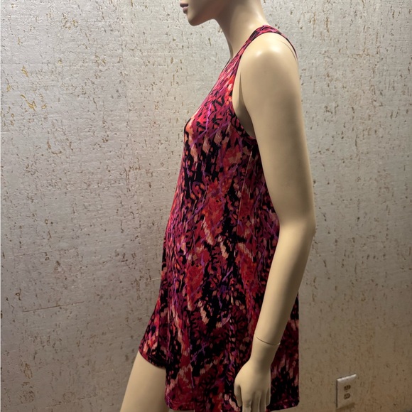 Veronica M Pink and Black Patterned Mini Shift Dress - Picture 4 of 5